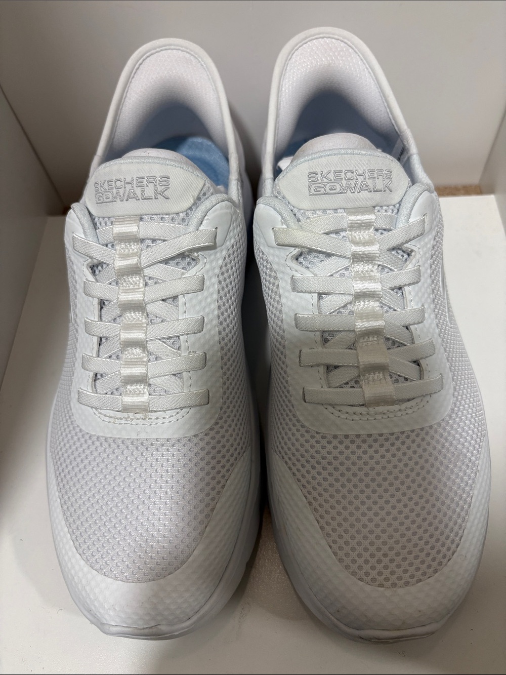 Skechers All-White Women’s Athletic Mesh Walking Shoes